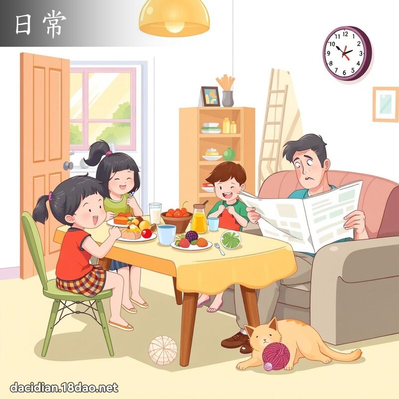 日常 - 國語大辭典配圖