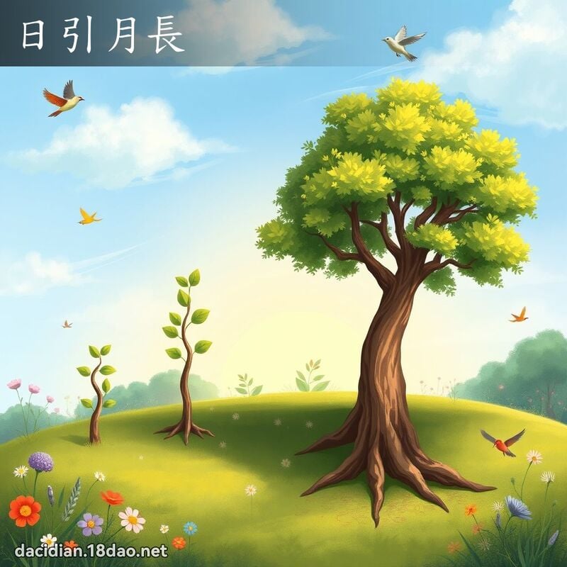 日引月长 - 国语大辞典配图
