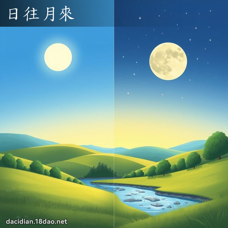 日往月來 - 國語大辭典配圖