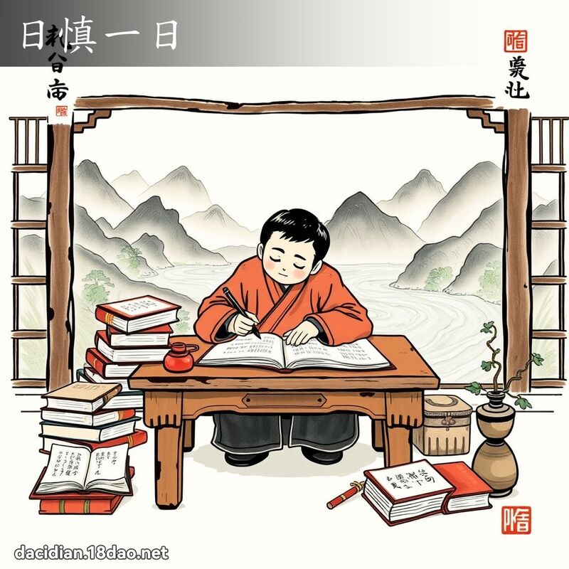 日慎一日 - 国语大辞典配图