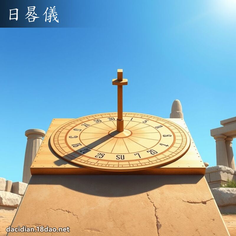 日晷儀 - 國語大辭典配圖