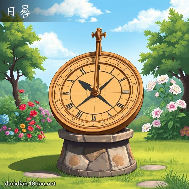 日晷 - 國語大辭典配圖