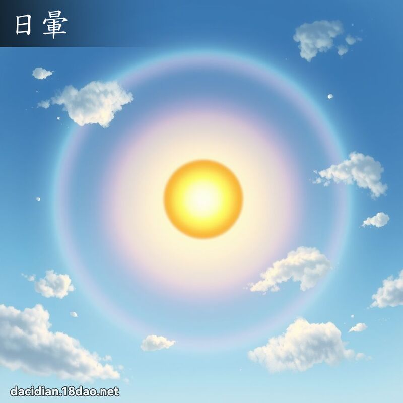 日暈 - 國語大辭典配圖