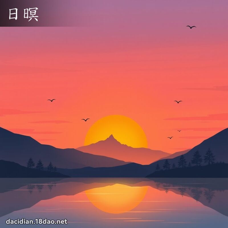 日暝 - 國語大辭典配圖