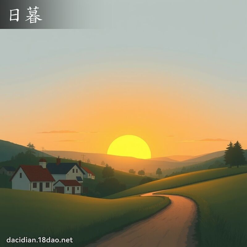日暮 - 國語大辭典配圖