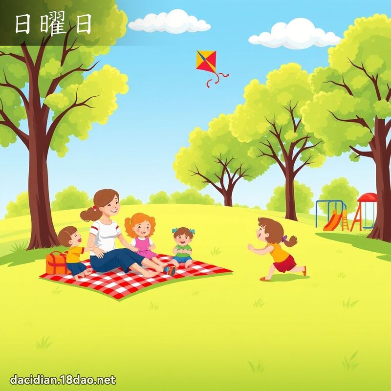 日曜日 - 國語大辭典配圖
