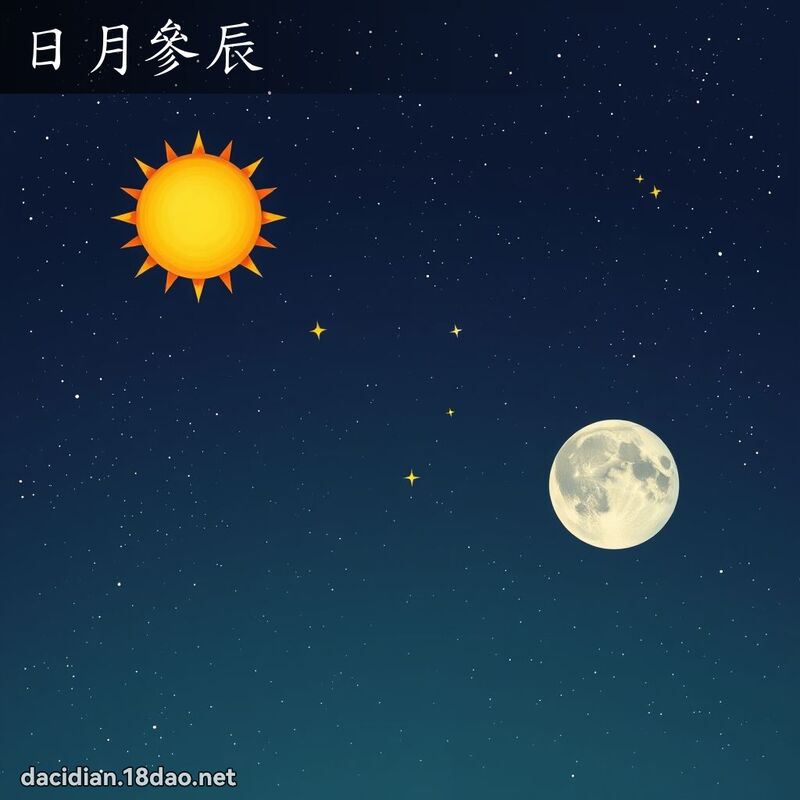 日月參辰 - 國語大辭典配圖