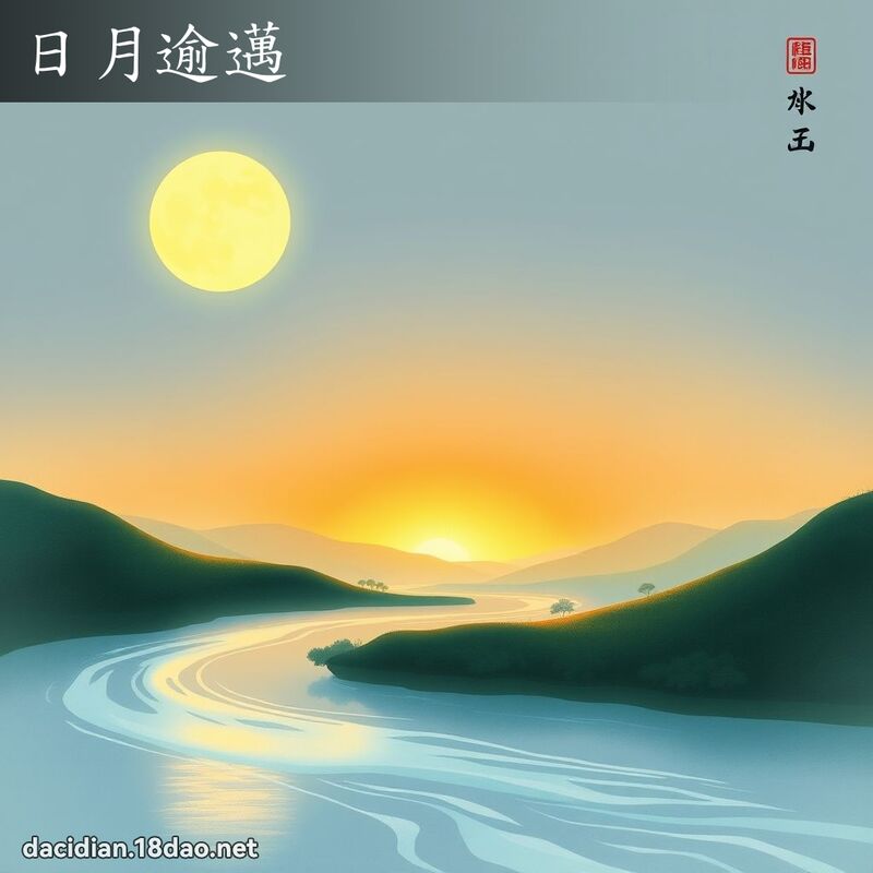 日月逾邁 - 國語大辭典配圖