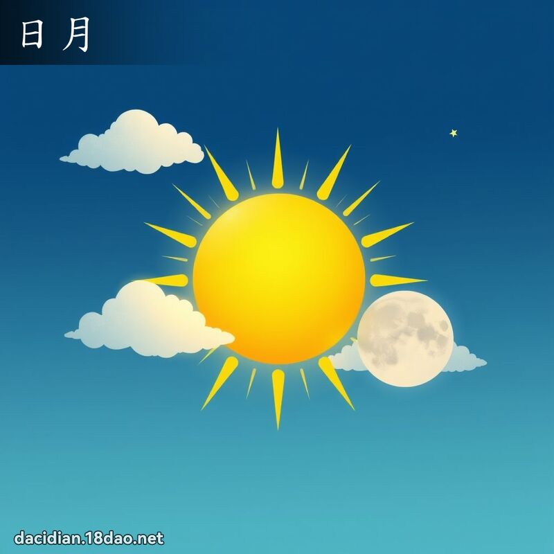 日月 - 国语大辞典配图