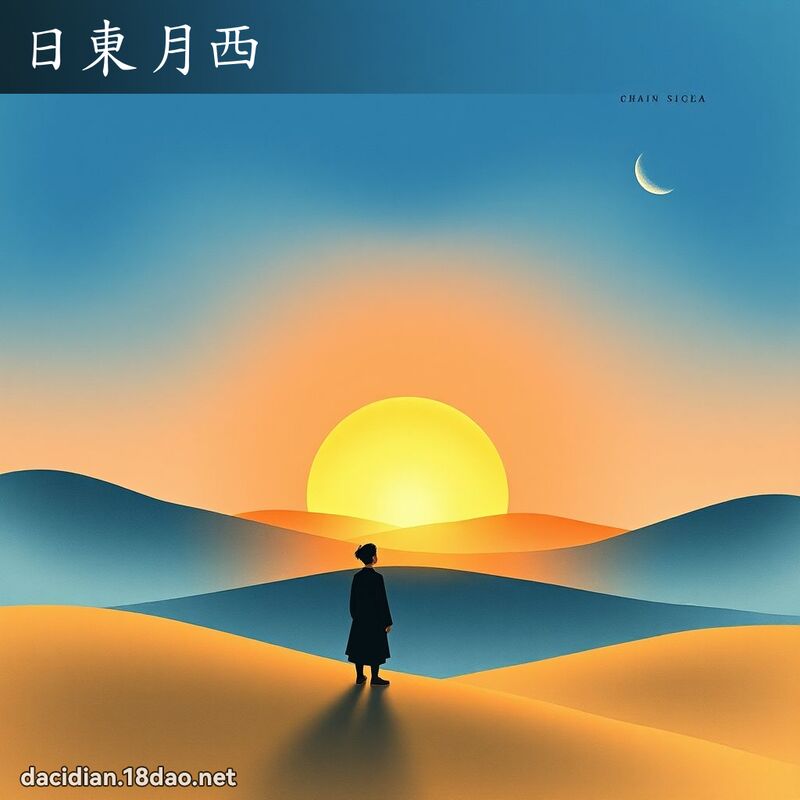日東月西 - 國語大辭典配圖