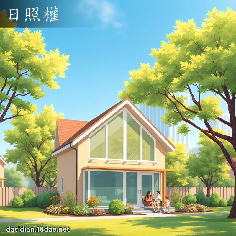 日照权 - 国语大辞典配图