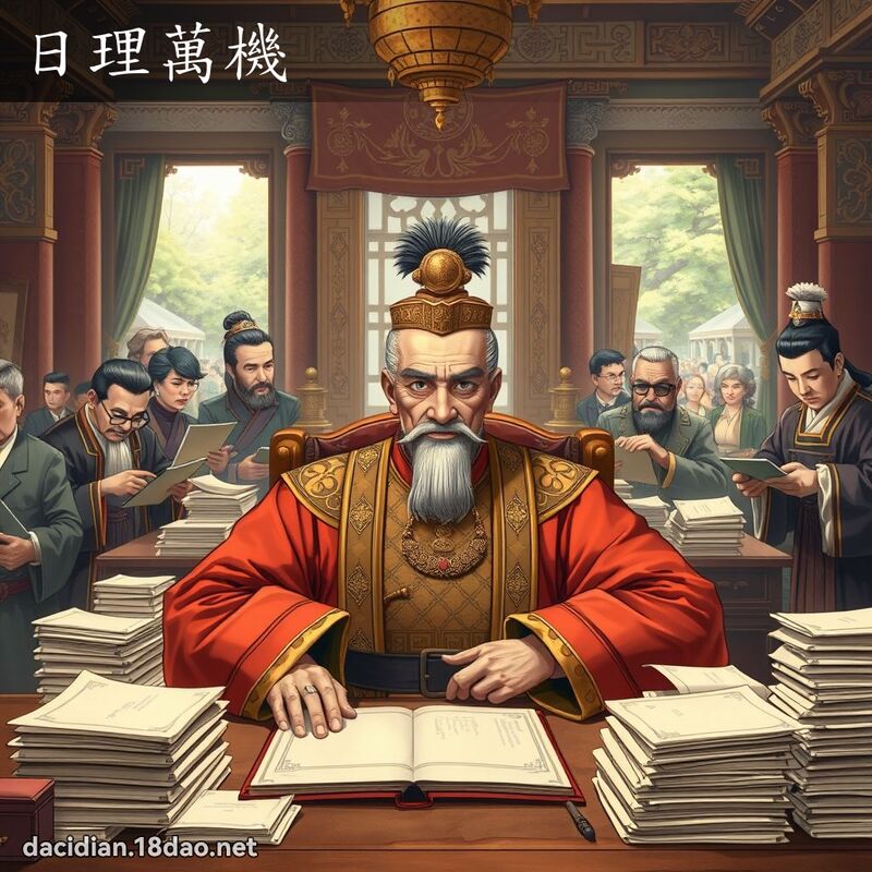 日理萬機 - 國語大辭典配圖