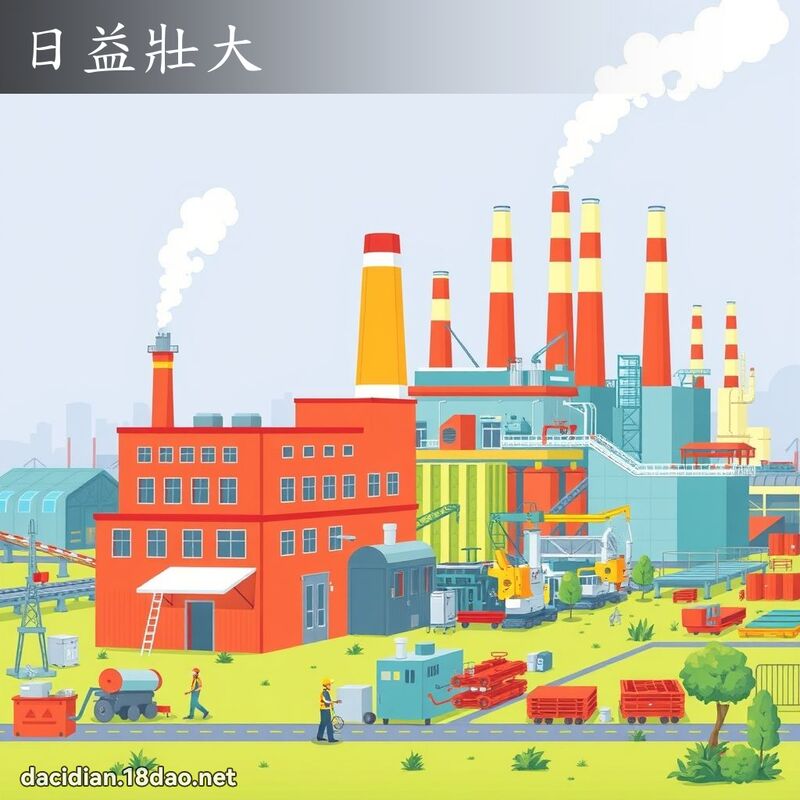 日益壯大 - 國語大辭典配圖