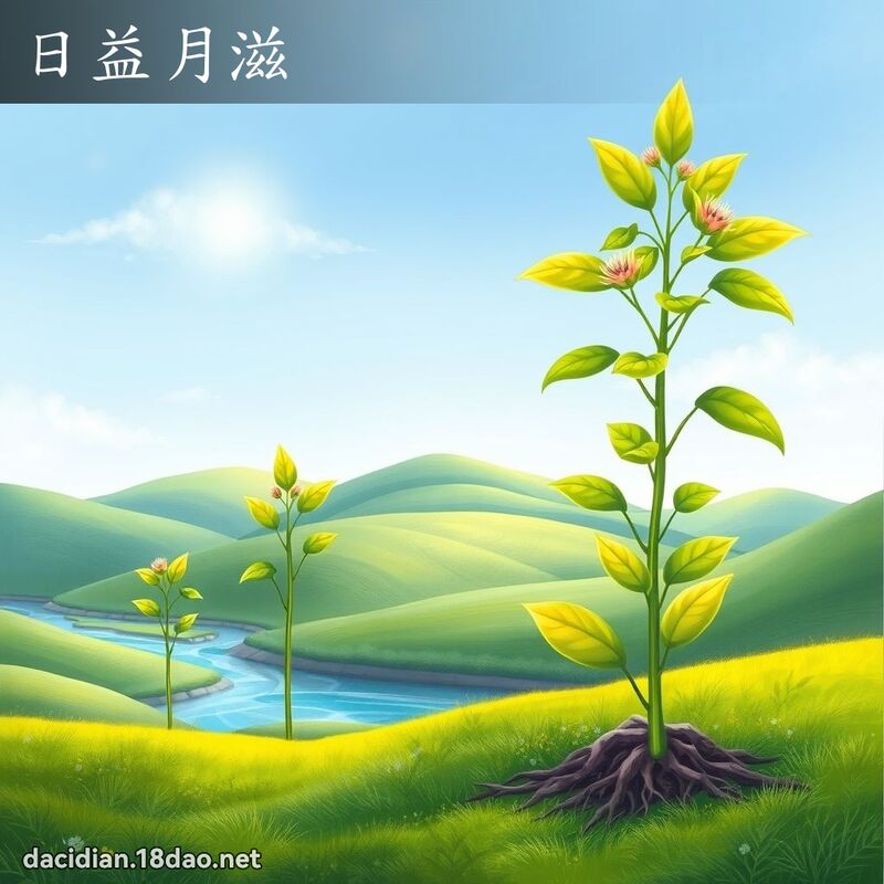 日益月滋 - 國語大辭典配圖