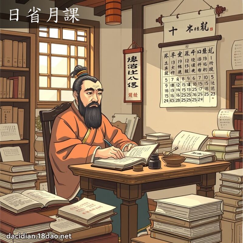 日省月課 - 國語大辭典配圖
