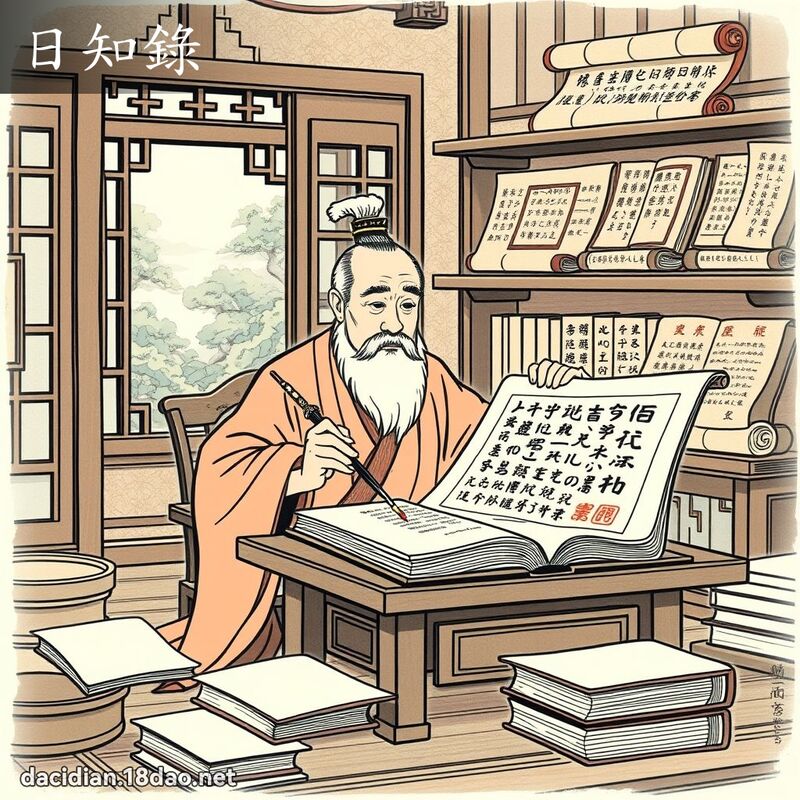 日知錄 - 國語大辭典配圖