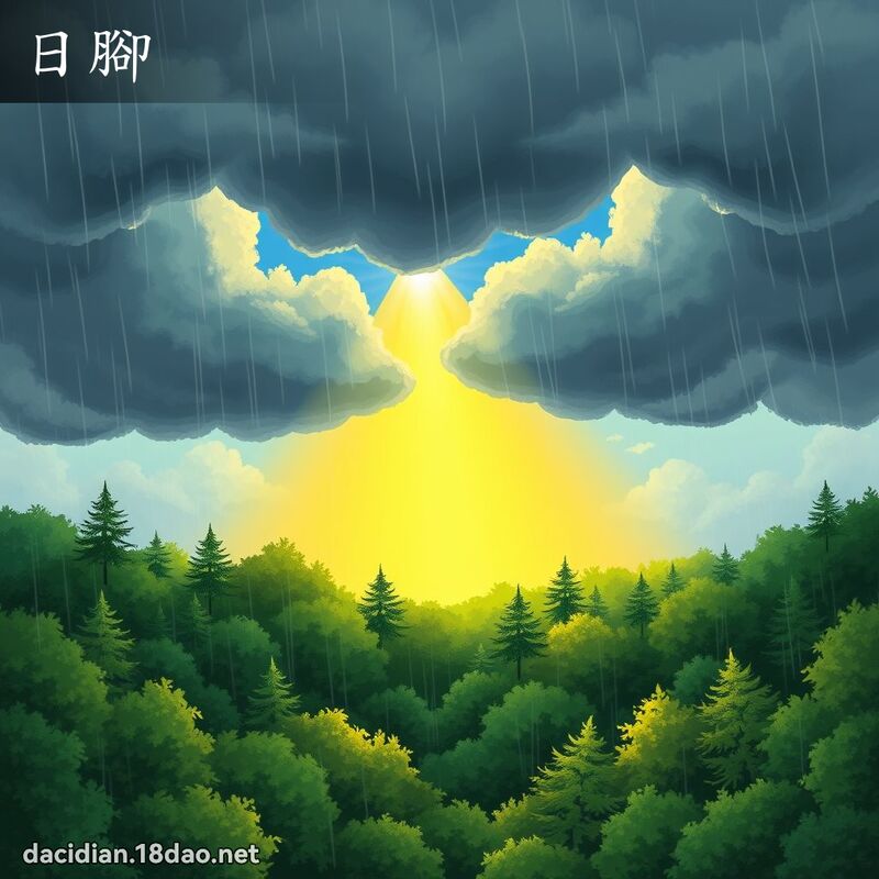 日脚 - 国语大辞典配图