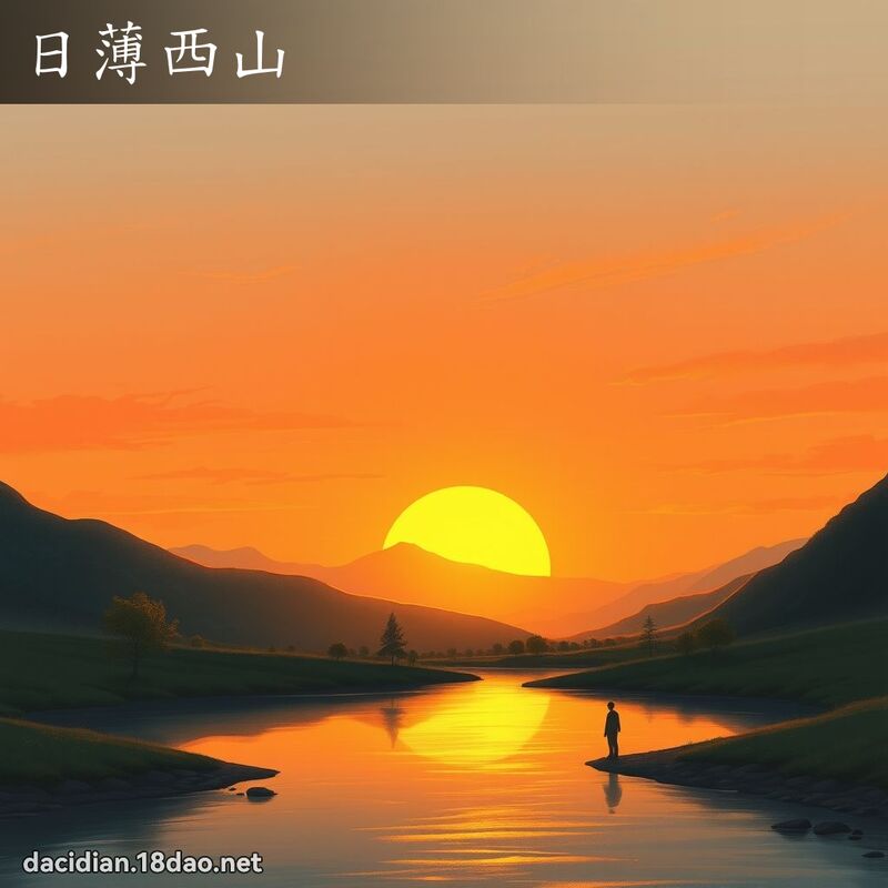 日薄西山 - 国语大辞典配图