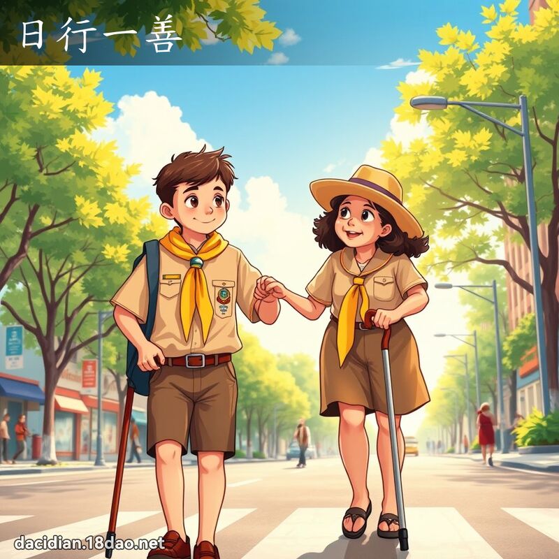 日行一善 - 國語大辭典配圖