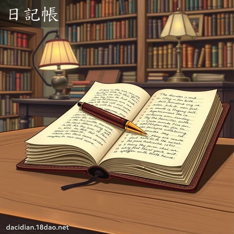 日记帐 - 国语大辞典配图