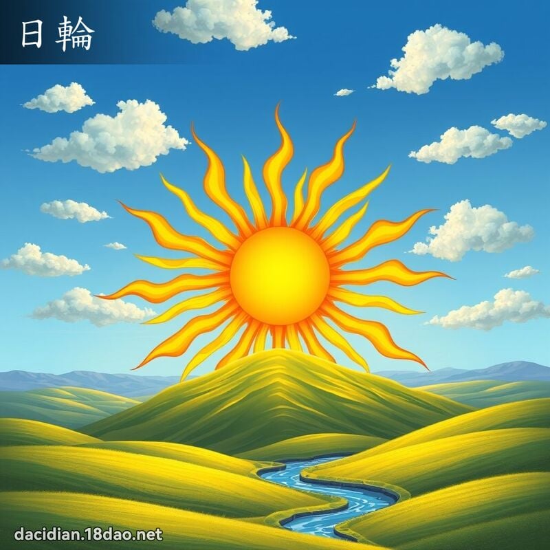 日輪 - 國語大辭典配圖