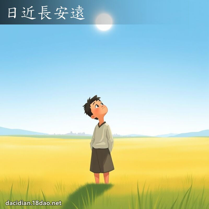 日近長安遠 - 國語大辭典配圖