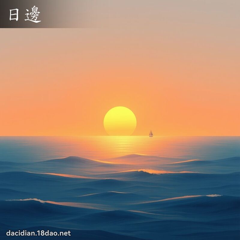 日边 - 国语大辞典配图