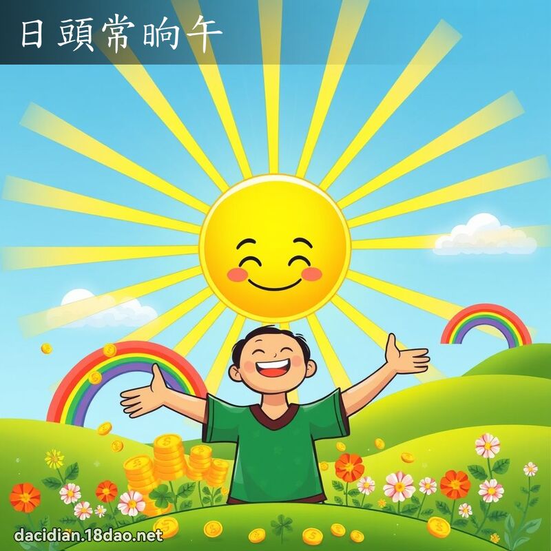 日頭常晌午 - 國語大辭典配圖