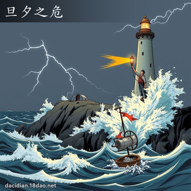 旦夕之危 - 国语大辞典配图