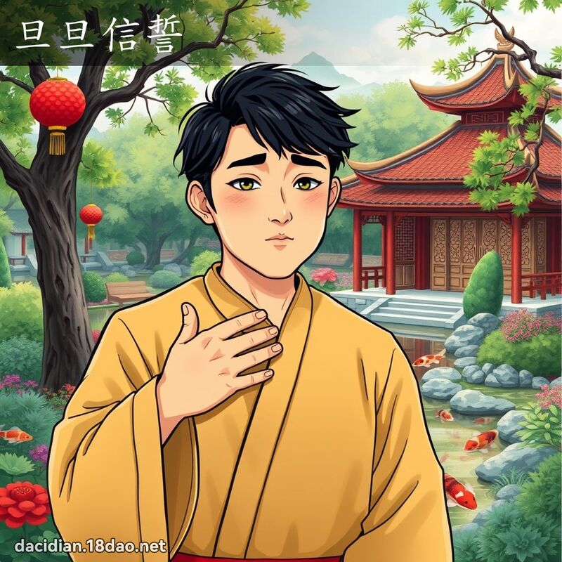 旦旦信誓 - 国语大辞典配图