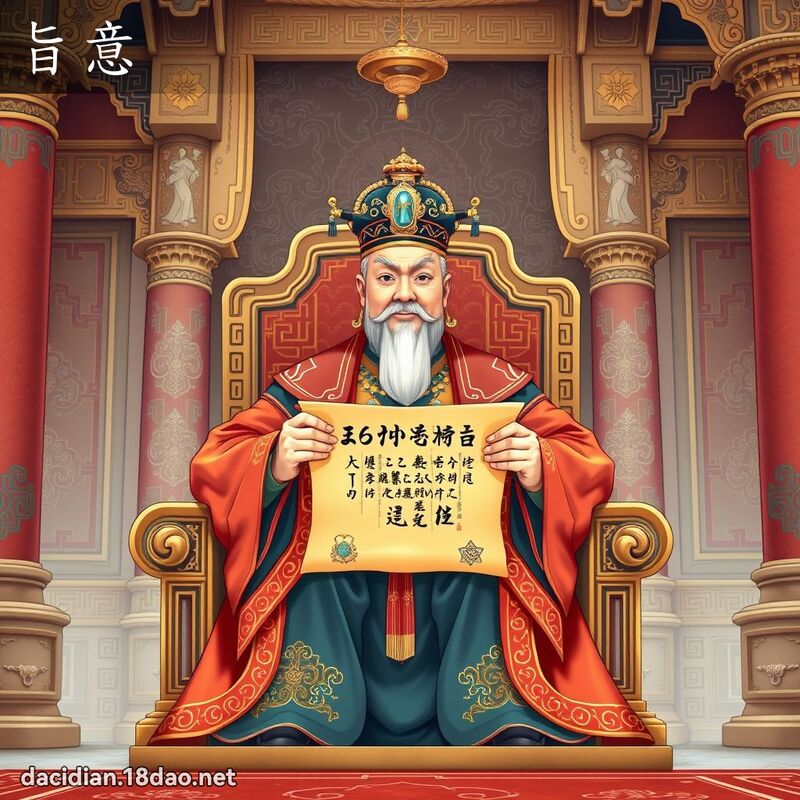 旨意 - 國語大辭典配圖