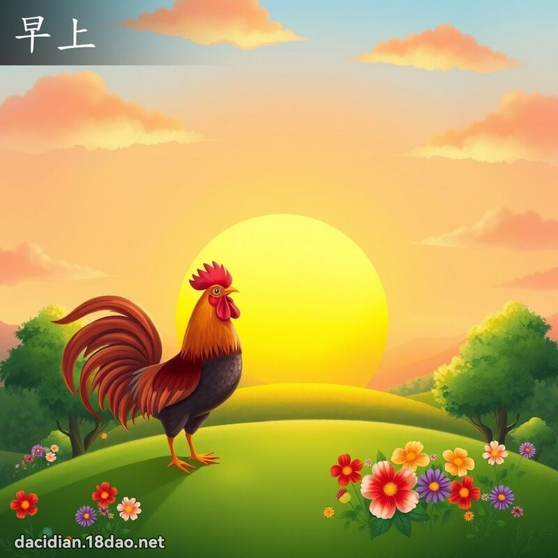 早上 - 国语大辞典配图