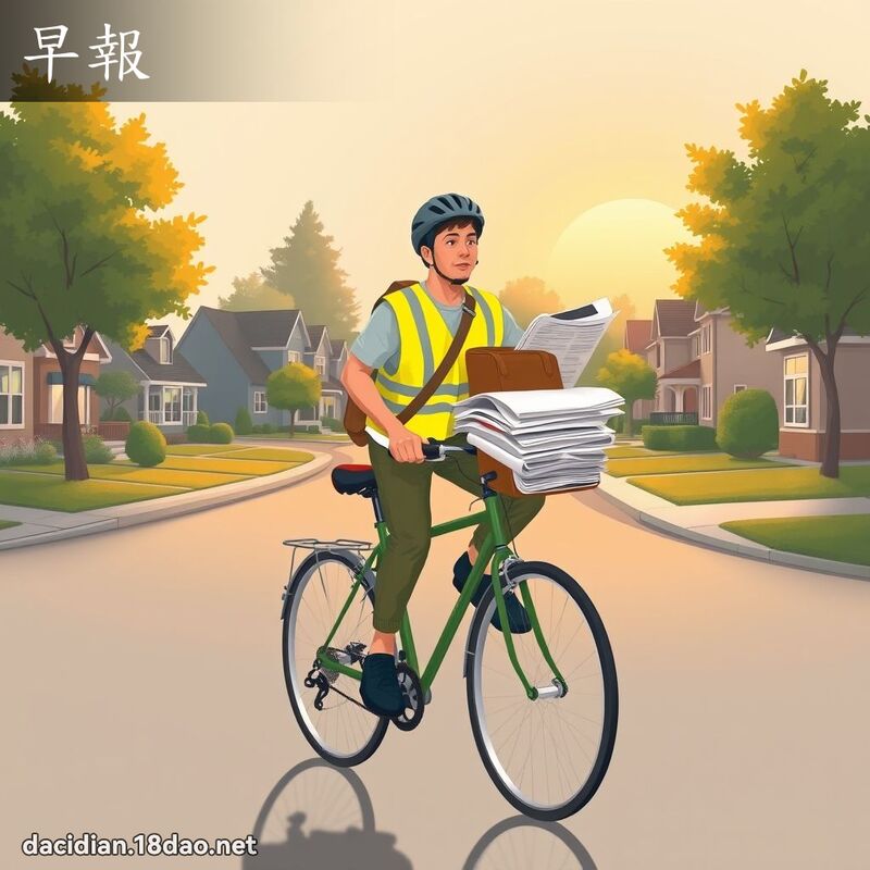 早报 - 国语大辞典配图