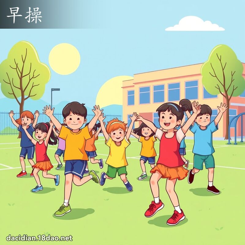 早操 - 國語大辭典配圖
