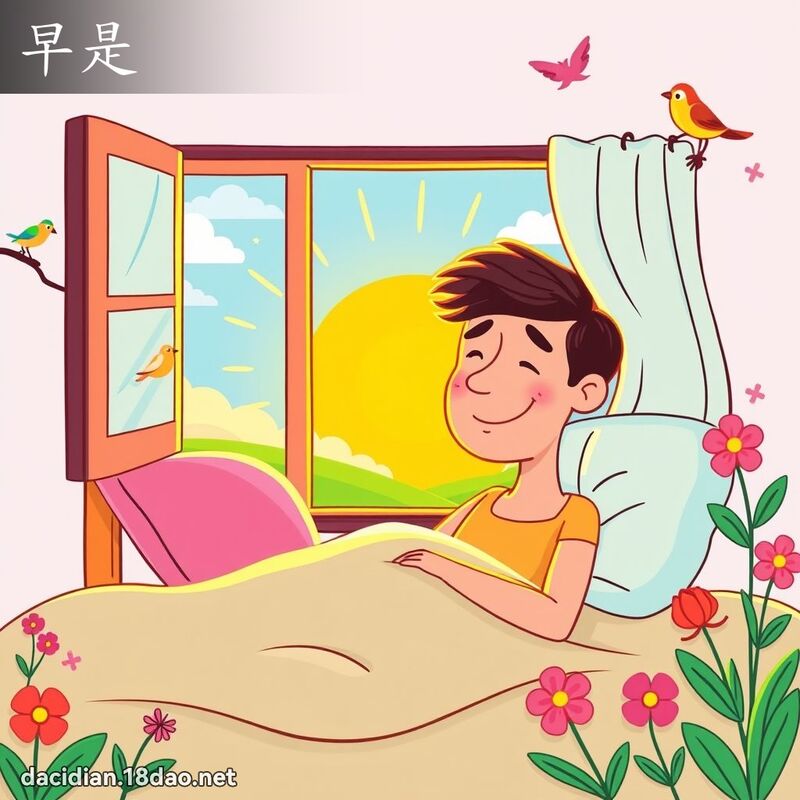 早是 - 國語大辭典配圖