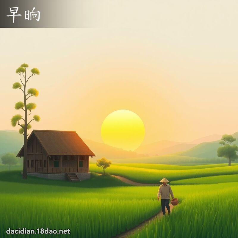 早晌 - 國語大辭典配圖