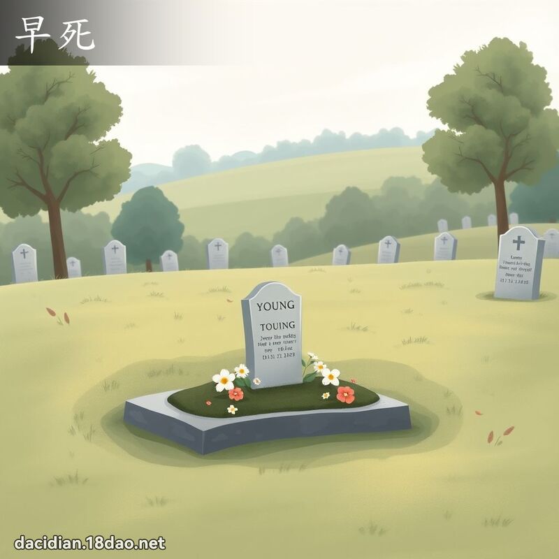 早死 - 国语大辞典配图