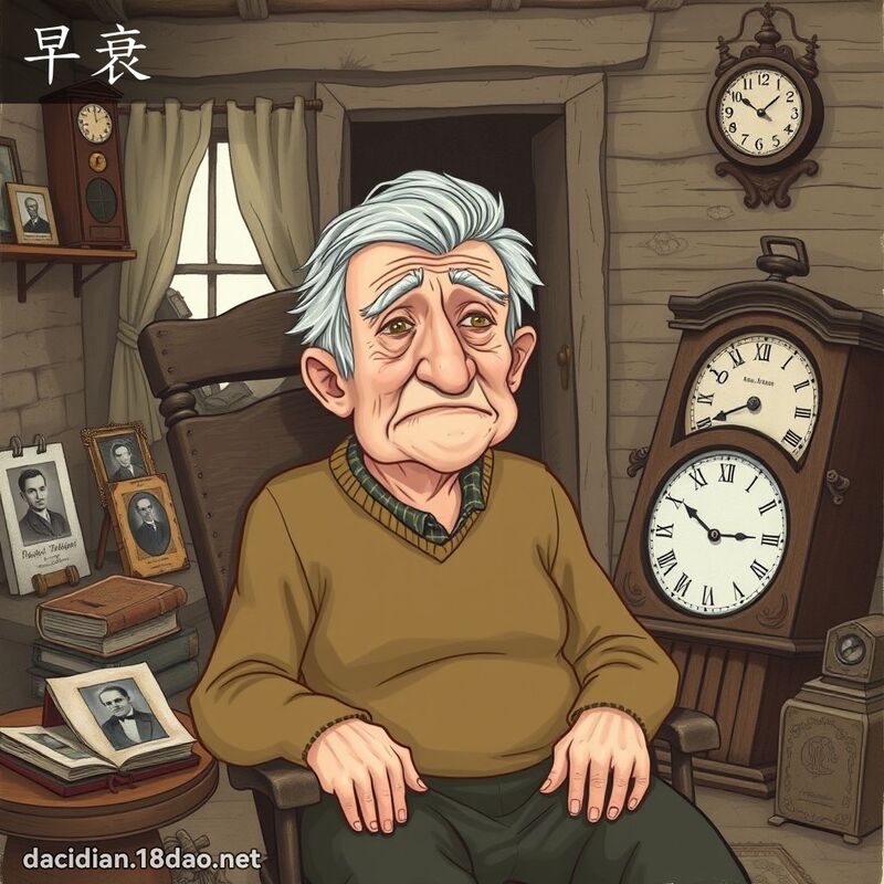 早衰 - 国语大辞典配图