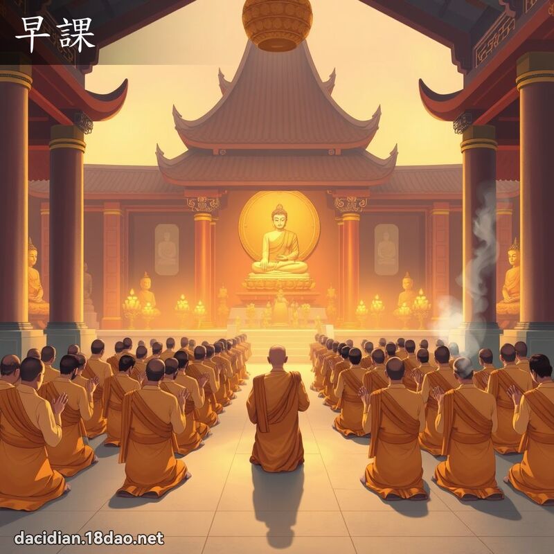 早课 - 国语大辞典配图