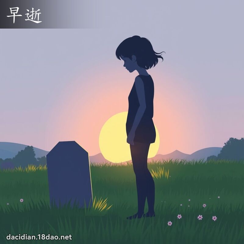 早逝 - 国语大辞典配图