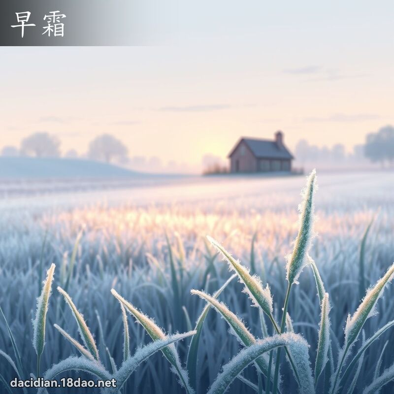 早霜 - 國語大辭典配圖
