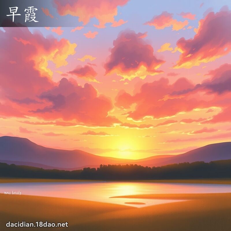 早霞 - 国语大辞典配图