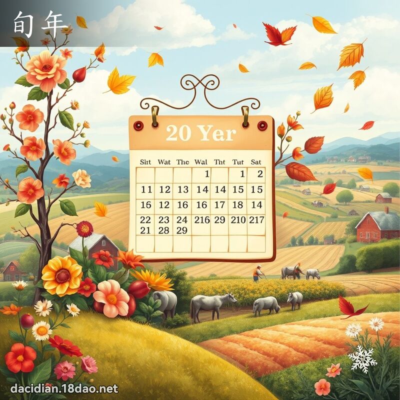 旬年 - 国语大辞典配图