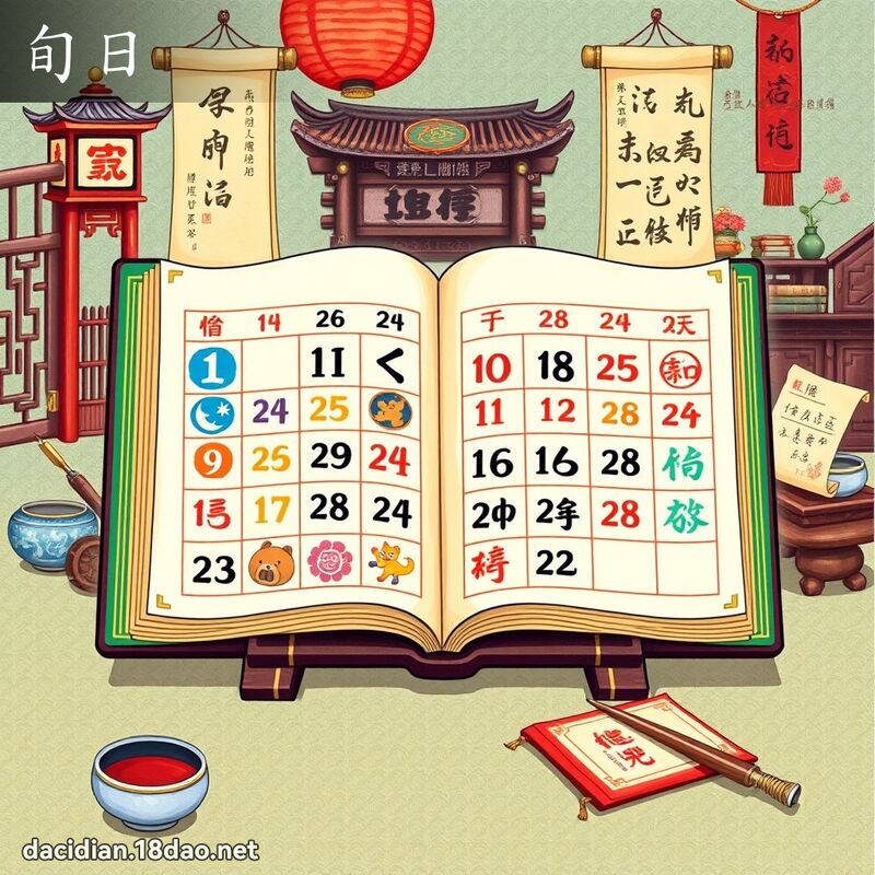 旬日 - 国语大辞典配图