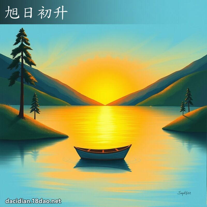 旭日初升 - 國語大辭典配圖