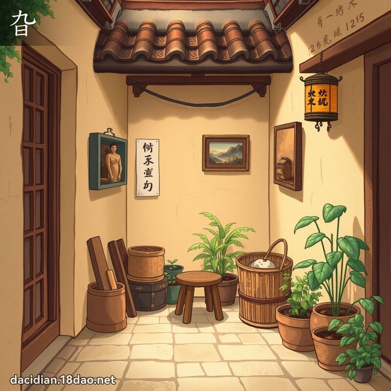 旮 - 国语大辞典配图