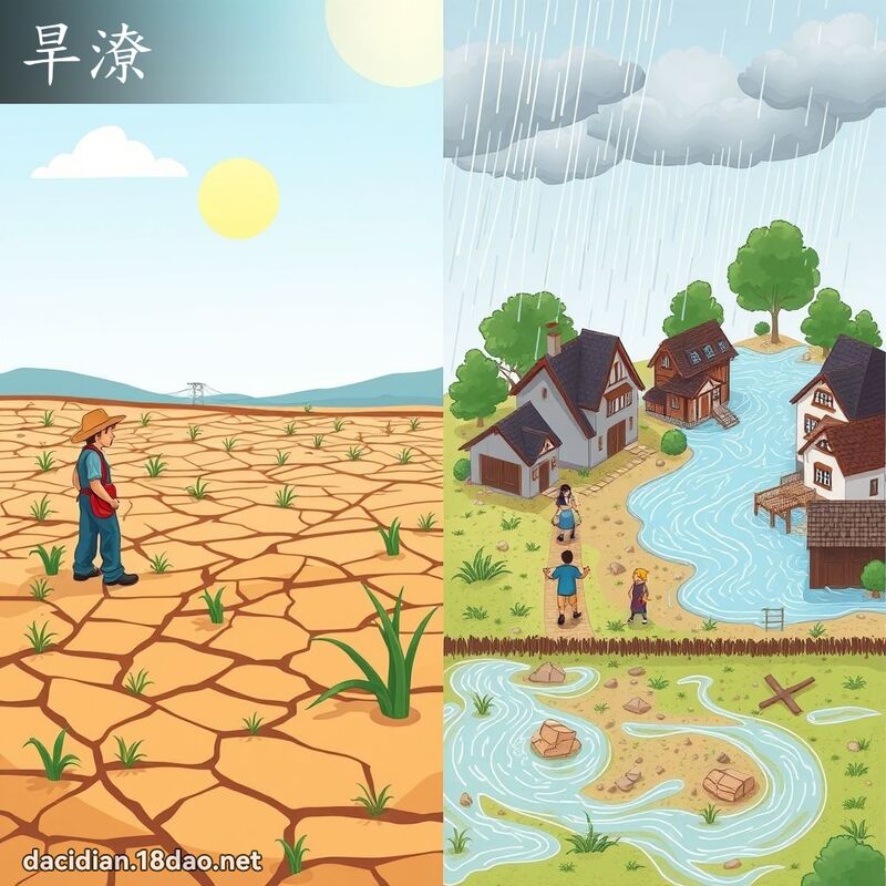 旱潦 - 国语大辞典配图