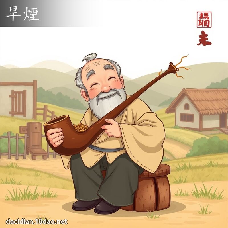 旱煙 - 國語大辭典配圖