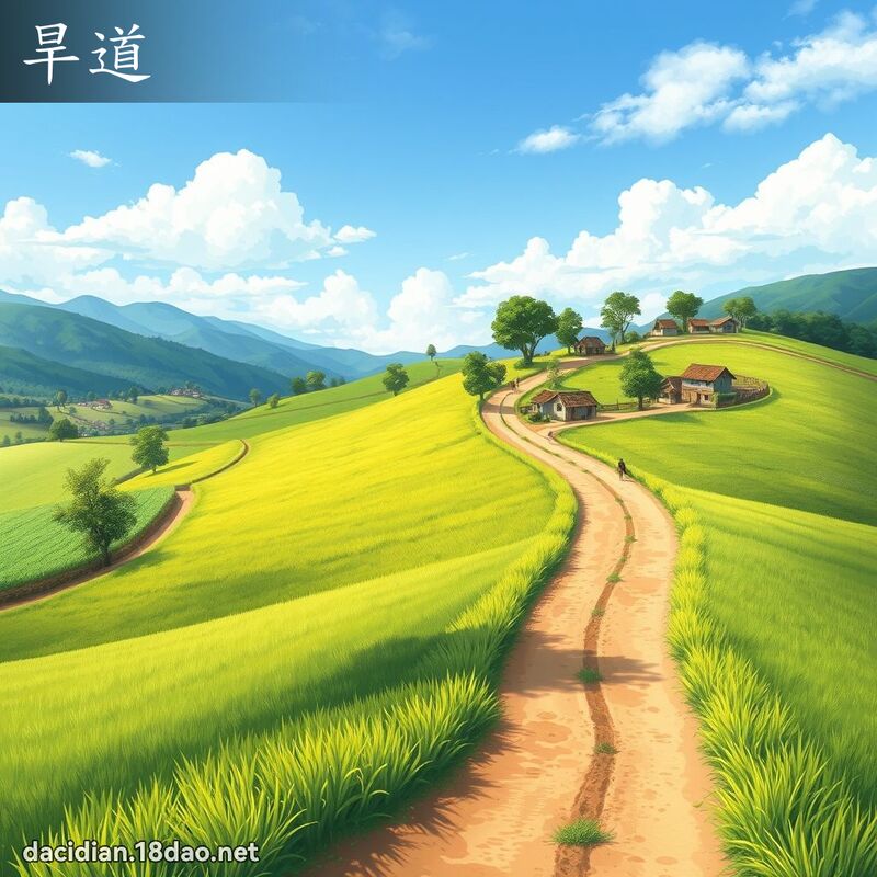 旱道 - 國語大辭典配圖