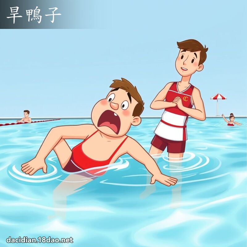 旱鴨子 - 國語大辭典配圖